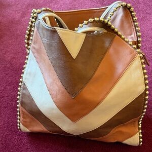 Multicolor Chevron Pattern Women's Bag